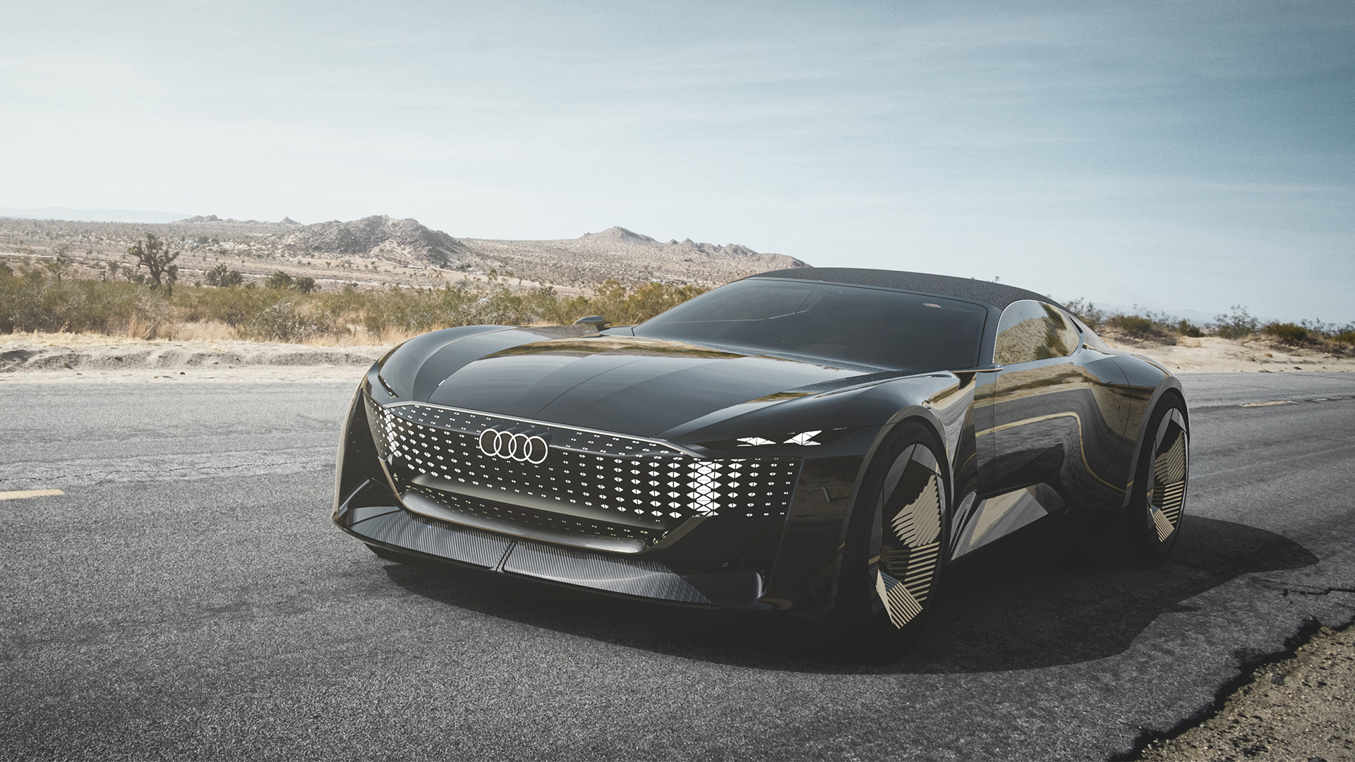 Audi skysphere concept viewed from the front